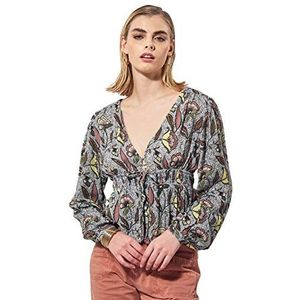 Kaporal - Regular damesblouse, bedrukt met bloemenpatroon. - Jael - dames, ecru off white