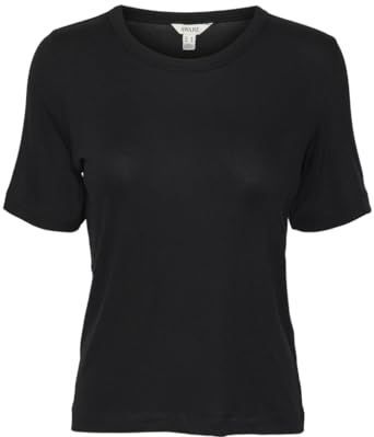 VERO MODA T-shirt voor dames, zwart.