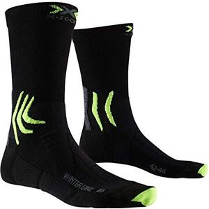 X-Bionic X-socks Winter Bike 4.0 fietssokken Mtb Spinning Racing straatloopsokken ademend voor heren en dames, uniseks, B054 Black/Grey/Phyton Yellow