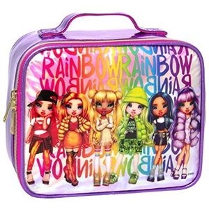 Beauty Case Rainbow High tas met reishandvat, 21 x 18 x 11 cm, violet, Meerkleurig