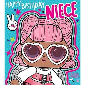 LOL Surprise LO017 verjaardagskaart ""Niece"", meerkleurig