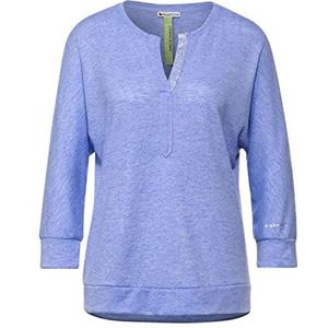 Street One Tuniek T-shirt voor dames, Cozy Blue Melange