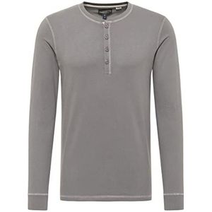 DreiMaster Vintage Shirt met lange mouwen van Tylin voor heren, grijs, XL, grijs.
