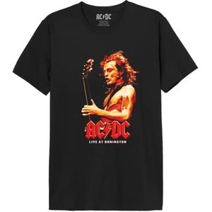 AC/DC Meacdcrts015 T-shirt voor heren (1 stuk), zwart.