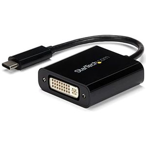 StarTech.com USB Type-C naar DVI Video Adapter USB-C naar DVI-I Converter M/F 1920x1200 Zwart (CDP2DVI)