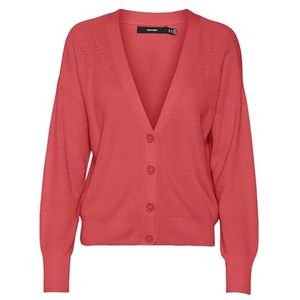 VERO MODA Vmnewlexsun Ga Noos Ls korte broek met V-hals voor de auto, cardigan voor dames, Cayenne