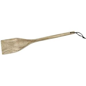 FACKELMANN Spatel 33 cm van hoogwaardig acaciahout om op te hangen aan een band van kunstleer - robuust keukengerei in modern natuurlijk design (kleur bruin) Hoeveelheid: 1 stuk