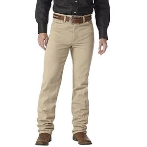 Wrangler Cowboy Cut Slim Fit Jeans Heren (1 stuk), Voorgewassen tan