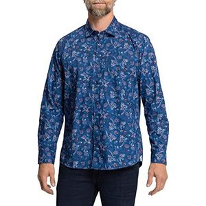 Pioneer Haaienkraag overhemd heren, rabarb 4915
