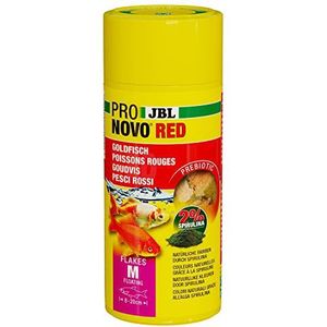 JBL PRONOVO Red Flakes basisvoer voor roodvissen van 8-20 cm, visvlokken M, 250 ml