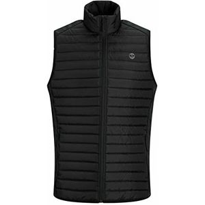 JACK & JONES PLUS Jjemuli Herenvest, zwart, 4XL, zwart.