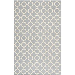 Safavieh Cambridge Cambridge Cam130 tapijt, rechthoekig, handgetuft, 122 x 183 cm, zilverkleurig/ivoor