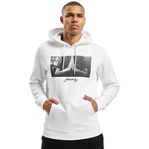 Mister Tee Herentrui met capuchon Pray Hoody sweatshirt, mannen sweater in vele kleuren, maten XS - 5XL, wit (white), XXL