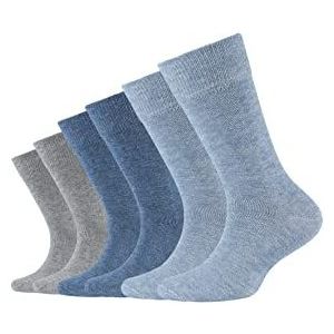 Camano 9300 sokken, blauw (Jeans Mix 0024), 27/30 (6 stuks) jongens, Blauw