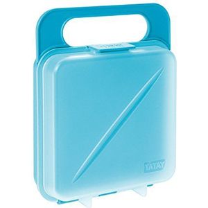 TATAY Sandwichbox, BPA-vrij, herbruikbaar, vaatwasser- en magnetronbestendig, invriezen bij -40 °C, 1 stuk, turquoise. Afmetingen: 14 x 4 x 18 cm