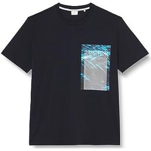 s.Oliver Homme T-shirt à manches courtes, Bleu-(648),4XL