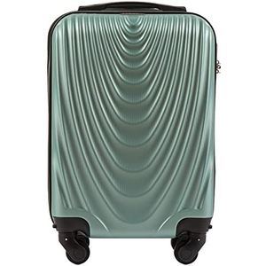 WINGS Reiskoffer – lichte koffer met wielen en telescopische handgreep, goudgroen, XS, koffer, GOUDEN GROEN, koffer