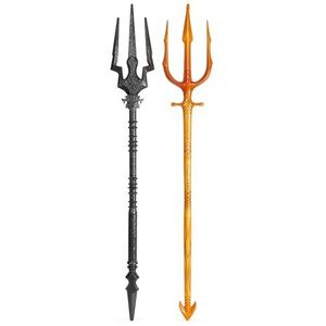 DC Comics and Black Trident-deken, 35 inch filmstijl, superheldenkostuum, rollenspel voor meisjes vanaf 4 jaar Aquaman AquamanNBlackMantaTrident, 1 (Spin Master 6065633)