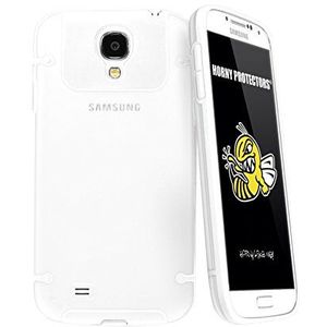 HORNY PROTECTORS Samsung Galaxy S IV i9500 Case TPU Hard Case Cover beschermhoes met stofbescherming voor Micro USB Audio oplaadbus White