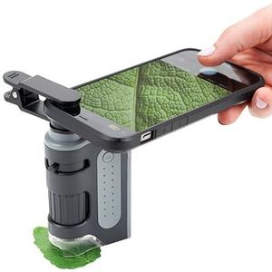 Carson MicroBrite Pro 60x-120x led-verlichte zakmicroscoop met asferisch lenssysteem en smartphone digiscopieclip (MM-350)