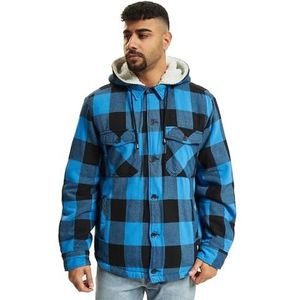 Brandit Lumberjacket Hooded heren Jas, zwart/blauw, XXL