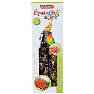 Zolux Crunchy Stick Traktaties voor grote parkieten, aalbes/eberry, 115 g