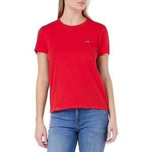 Levi'S Batwing Perfect Tee - T-shirt met lange mouwen - korte mouwen - dames, Script rood