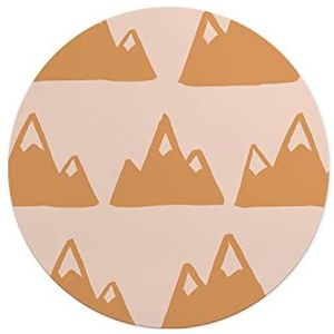 Questo Casa, Ronde muismat met antislip onderkant voor kantoor en thuis, diameter 22 cm
