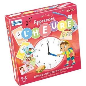 Tactic Speelgoedklok, laten we de tijd leren, klok met beweegbare wijzers voor kinderen