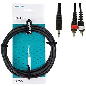Alpha Audio 190160 Basic Line Stereo Y-kabel, 1,5 m, zwart
