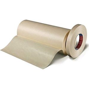 Tesa 12 stuks schuurband, glad papier, natuurlijk rubberlaag, 330 µm, 50 m x 75 mm, transparant, 12 stuks, 4432