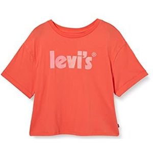 Levi's Kids T-shirt voor meisjes, Hot Coral
