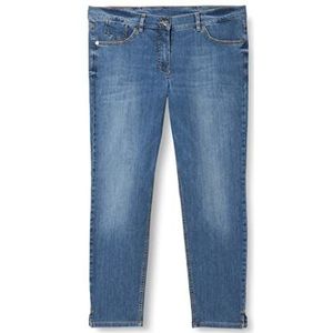 GERRY WEBER Edition 92431-66850 damesjeans jeans blauw gewassen denim maat 36R gewassen denim blauw, 38, Verwassen denim blauw