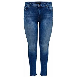 ONLY CARMAKOMA Carwilly Reg Skinny Jeans DNM Tai Noos, denim bleu médium, 44W / 32L