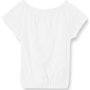 s.Oliver T-shirt met korte mouwen en korte mouwen voor meisjes, Wit.