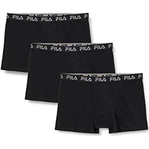 Fila FU5004/3 heren boxershorts, XXL, zwart, 3 stuks, 200, zwart