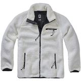 Brandit Fleecejack Heren Fleece Jas, Wit