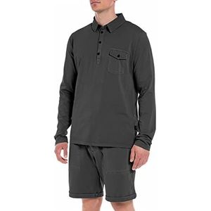 REPLAY Poloshirt heren, 391 donkergrijs, L, 391, donkergrijs