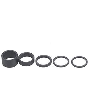 Sram UD Carbon helm-afstandhouders set (2,5 mm x 2, 5 mm x 1, 10 mm x 1, 20 mm x 1): zwart glanzend logo 1,1/8 (28,8 mm)