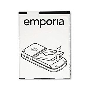 Emporia 1020 mAh Li-ION batterij/accu zwart – reserveonderdelen voor mobiele telefoons (batterij/Accu, zwart, Lithium-ION (Li-ION), 1020 mAh, 3,7 V, Emporia Glam)