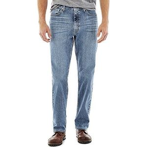 Lee Premium Select Regular Fit Jeans met rechte pijpen voor heren, Geest