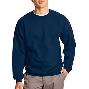 Hanes F260 Ultra sterk fleece sweatshirt voor heren (1 stuk), Navy Blauw