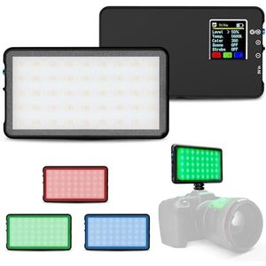 Lume Cube RGB Panel GO | Full colour RGB licht voor professionele DSLR-camera's | kleur instelbaar, LCD-display, lange batterijduur | cameralicht voor fotografie en video