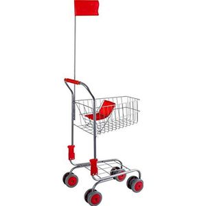 Small Foot 4046 Metalen winkelwagen ""Zilver"" accessoires voor winkelwinkels en supermarkten, vanaf 3 jaar winkel, 2020715