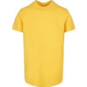 Build Your Brand Basic T-shirt voor heren, ronde hals, Taxi Geel