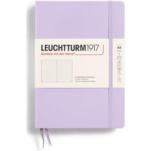 LEUCHTTURM1917 365481 notitieboek Medium, A5, hardcover, 251 genummerde pagina's, Lila met stippen
