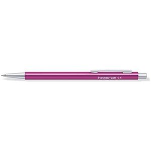 Staedtler Organizer Pen, hoogwaardige roze vulpotlood van aluminium, navulverpakking met grote capaciteit, Hb Marsmicro fijne vulling van .5 mm, met rubberen punt, 9Pop4235