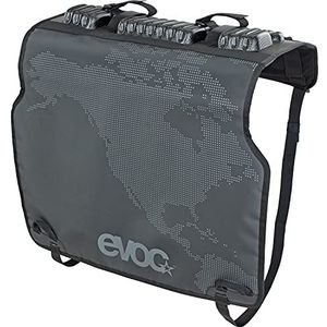 EVOC Tailgate PAD Duo voor fietstransport in pickup (fietstransport, veilige bevestiging van 2 fietsen, snelle toegang tot de laadhendel, pickup en fietsbescherming, kleur: olijf en zwart, Zwart,