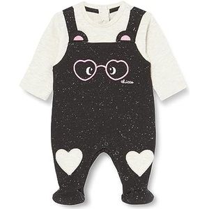 Chicco Katoenen overall met voet, pyjama voor baby's en jongens, babymeisjes, Grijs (802)