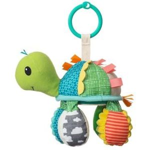 INFANTINO Go Gaga Spiegel, schildpad, sensorisch speelgoed, clip kinderwagen en kinderwagen, vanaf de geboorte